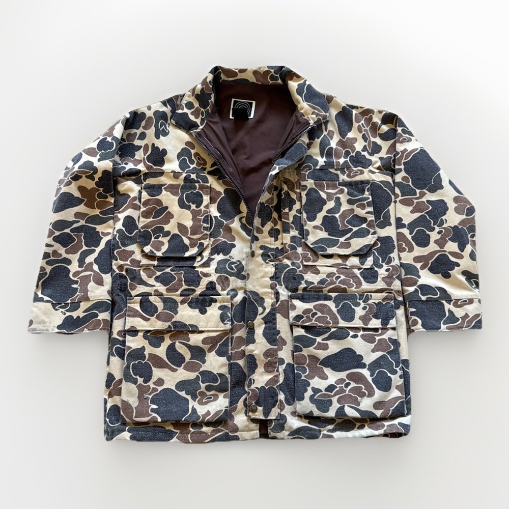 Vintage 10x Chore Coat Mens L Duck Camo Hunting‎ Barn Jacket 90s Gore-Tex